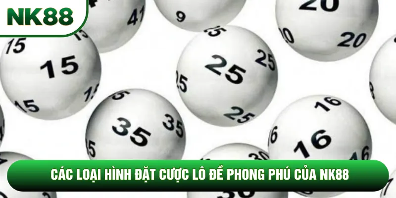 Các loại hình đặt cược lô đề phong phú của NK88
