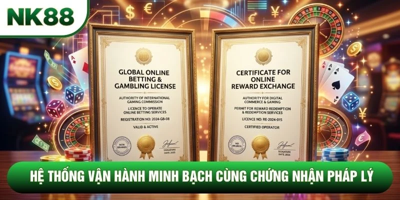 Hệ thống vận hành minh bạch cùng chứng nhận pháp lý