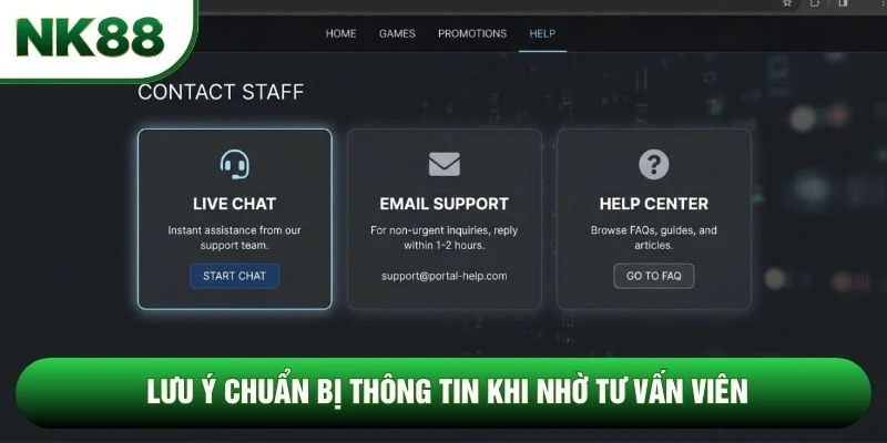 Lưu ý chuẩn bị thông tin khi nhờ tư vấn viên