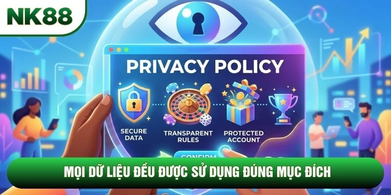 Mọi dữ liệu đều được sử dụng đúng mục đích
