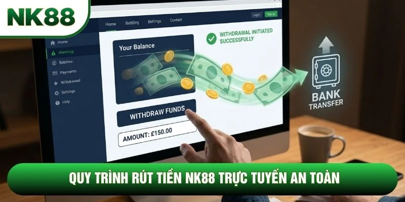Quy trình rút tiền NK88 trực tuyến an toàn